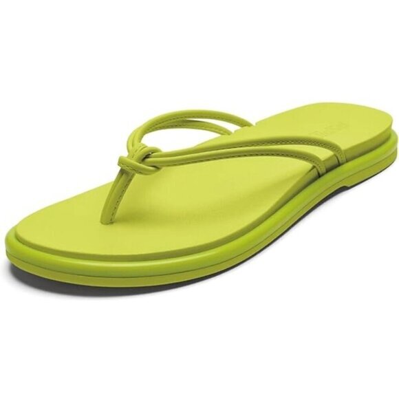 NEW Olukai AKA Citron Sandals Slip On Thongs‎ Women’s Size 6 NWT - Picture 1 of 11